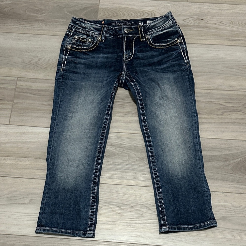 Miss Me Dark Wash Cropped Jeans